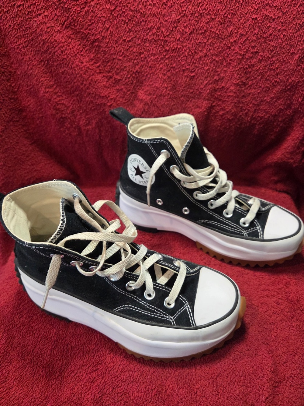 CONVERSE CHUCK TAYLOR ALL STAR RUN HIKE HI TOP PLATFORM SNEAKER - Picture 4 of 9